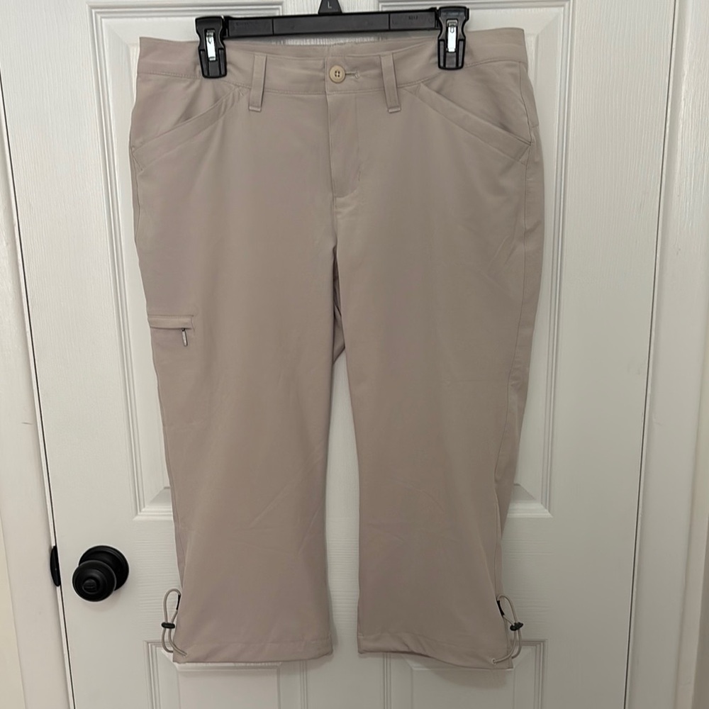 Women's Eddie Bauer Waterproof Rainier Active Capris Color-Punice